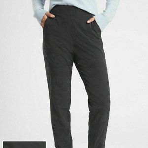 Athleta Brooklyn Camo Lined Joggers size 12 Black